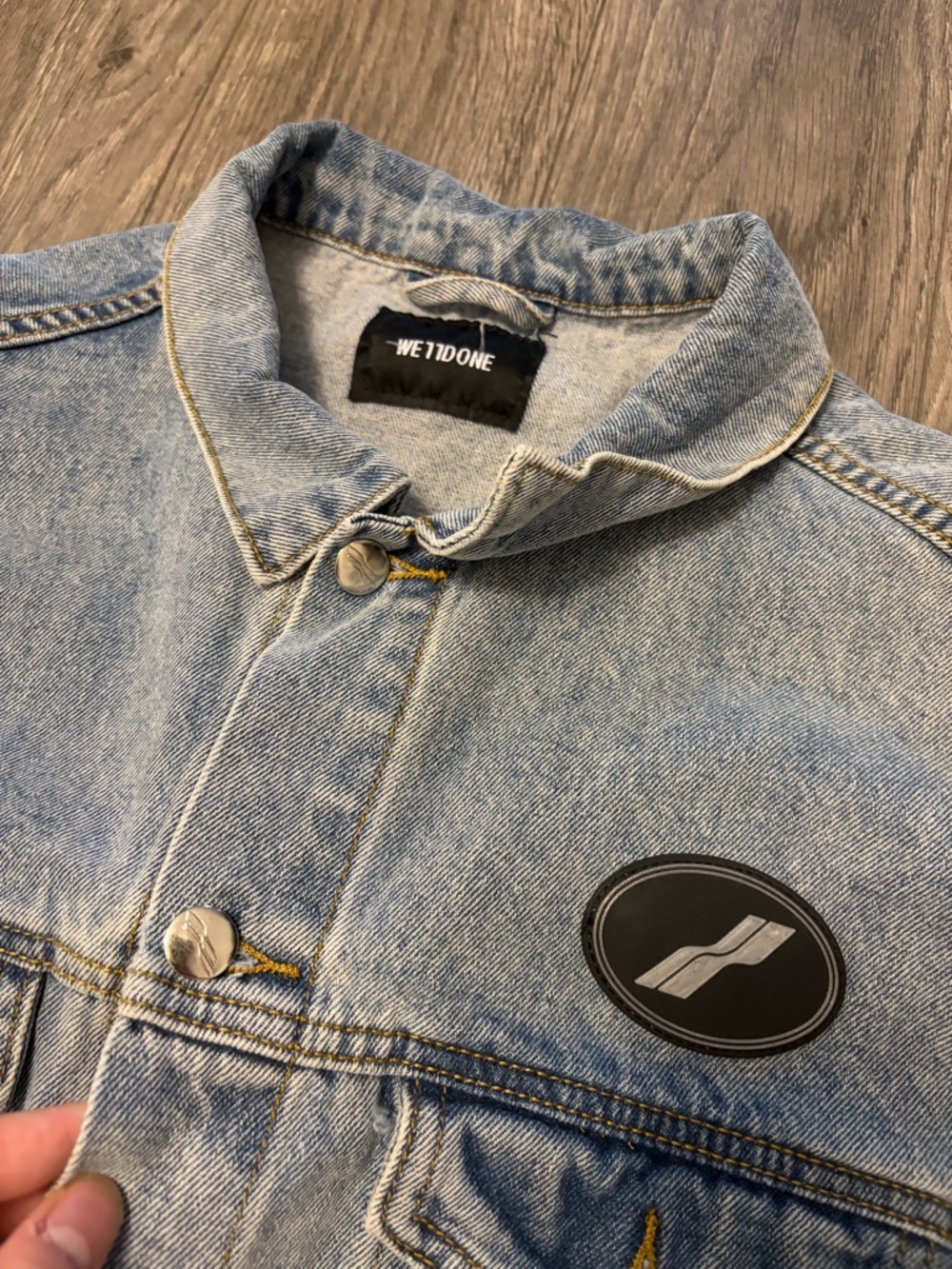 We11done mens Denim trucker Jacket image 3